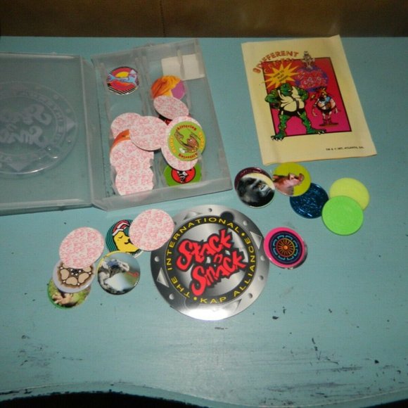 Stack N Smack Pogs Milkcaps Vintage 2-Metal International Kap - Picture 2 of 7